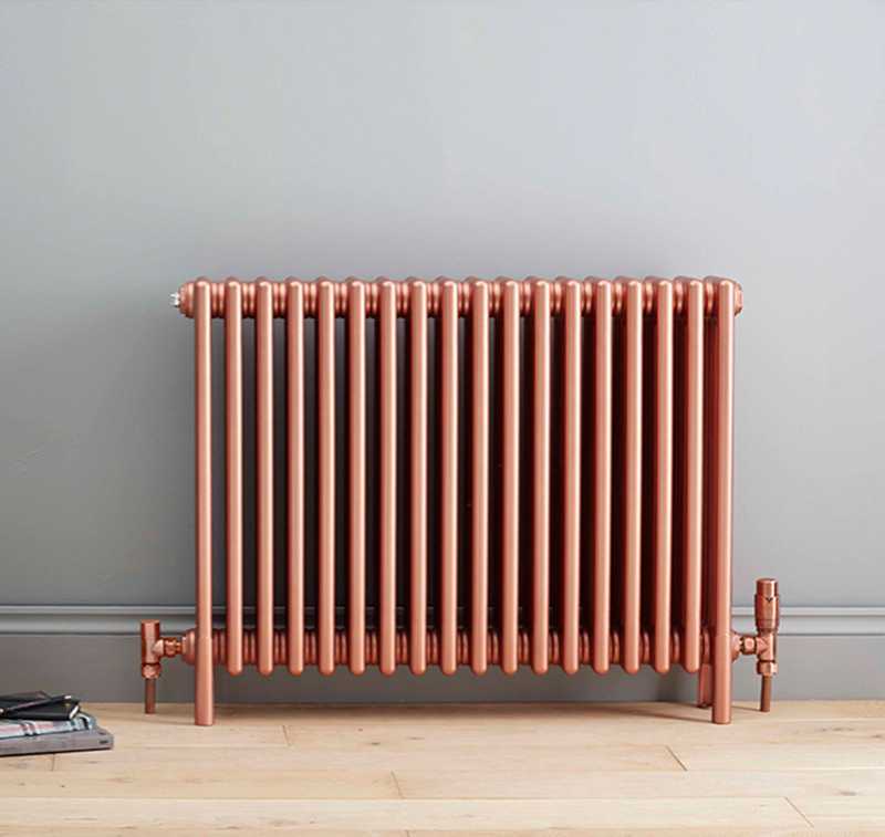 Bisque traditional copper radiator